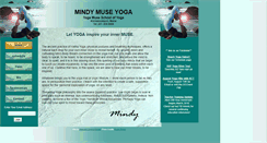 Desktop Screenshot of mindymuseyoga.com